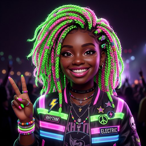 Neon — electric cobra hype-queen